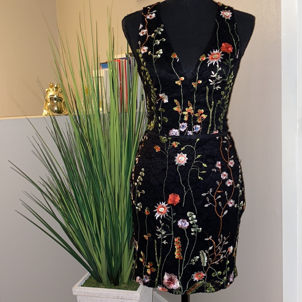 Floral Lace Open Back 2 Piece Set